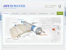 Tablet Screenshot of joy-waters.com